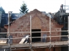 Red sandstone door surround matched for a restoration